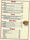 Rangel Brothers Family menu