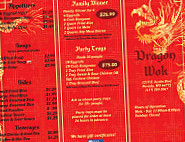 Dragon Wok menu