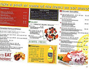 Canastas Peruvian Chicken menu