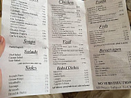 Sorella menu