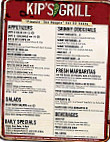 Kip's Grill menu