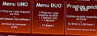 Bubu Express menu