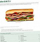 Subway menu