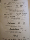 D's Pizza Place menu