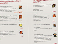 Le Lys d'Or menu