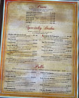 Fiore's Cafe menu