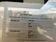 Mauka Sushi menu