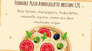 L'amandina menu