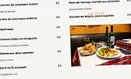 Le Petit Baigneur menu