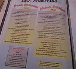 Le Canot menu