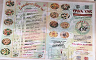 China King menu