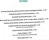 Chez Grand-Mère menu