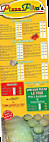 Pizza Pom's menu