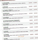 Le Kiosque à Pizzas menu