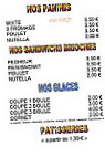 PIZZERIA CHEZ MIMOUN menu