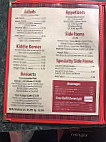 Hillbilly Cafe Llc menu