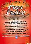 Pizza du village menu