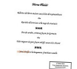 La Vieille Porte menu