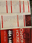 New Canton House menu