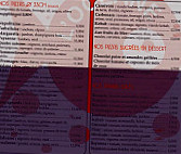 L'océane Pizza menu