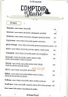 Comptoir D'italie menu