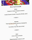 Capriciosa menu