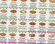 Délice Pizza menu