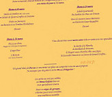 Le Bellevue menu