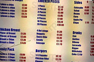 Chick-king menu