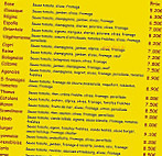 Bella Pizza menu