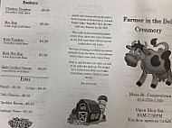 Farmer In The Dell Creamery menu