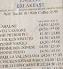 Caffe Quattro menu