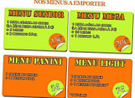 Pizza D-lys menu