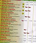 Pizza Village menu