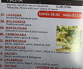 Appetito Pizza menu