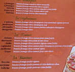 Fayard Pizza menu