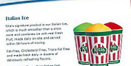 Rita's Italian Ice Frozen Custard menu