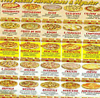 Sole Pizza menu