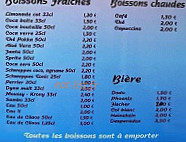 Chez Hubert menu