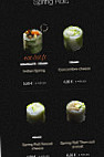 Sushi Shop menu