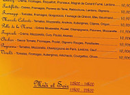 La Salamandre menu