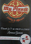 My Pizza menu