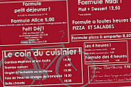 Brasserie la Lib menu