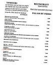 Palais De Indra menu