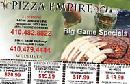 Pizza Empire Henderson menu