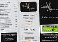 Quattro Stagioni Take-away menu