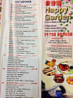 Happy Garden menu