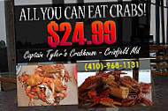 Captain Tyler's Crabhouse menu