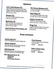 Kezar Lake Marina menu