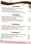 Les Sarments menu